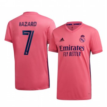 Eden Hazard Real Madrid 2020-21 Away Men's Pink Short Sleeve Jersey