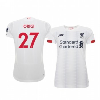 Women's Divock Origi Liverpool Away Short Sleeve Jersey 19-20