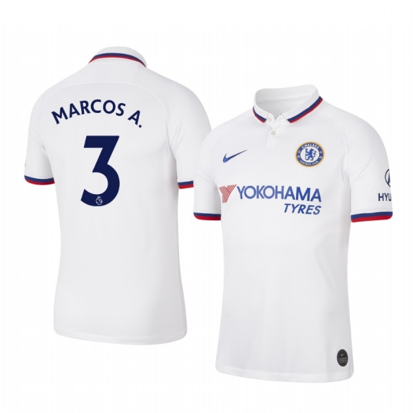 Marcos Alonso Chelsea Away Men's Short Sleeve Jersey 19-20