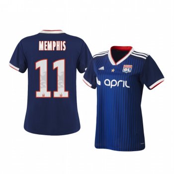 Women's Olympique Lyonnais Memphis Depay Away Jersey 19-20