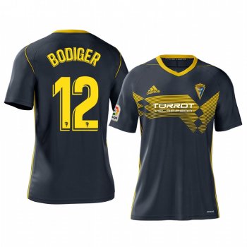 Yann Bodiger Cadiz CF Away Navy Short Sleeve Jersey