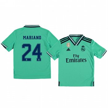 Youth Mariano Real Madrid 19-20 Third Green Alternate Short Sleeve Jersey