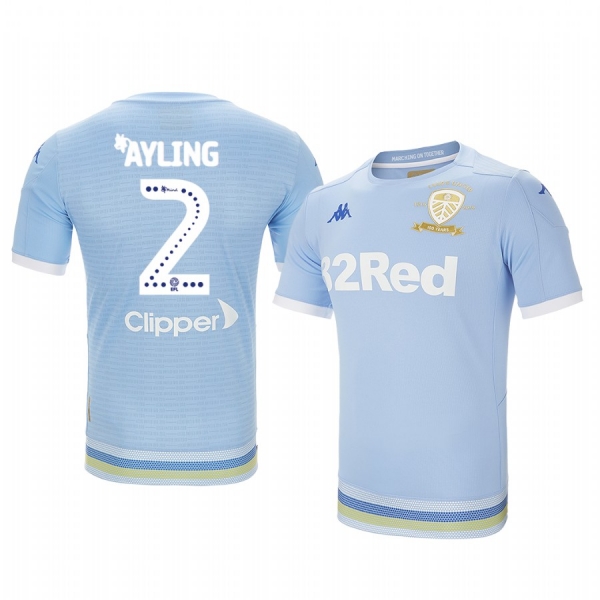 Luke Ayling Leeds United Third Light Blue 100 Year Crest Jersey