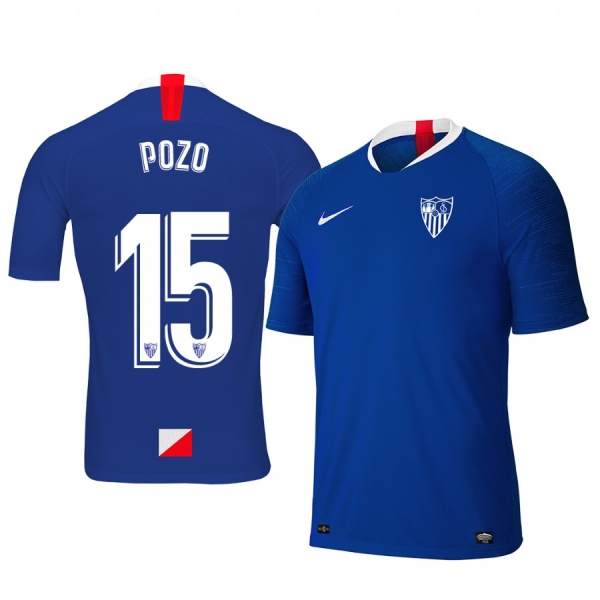 Youth Alejandro Pozo Sevilla 19-20 Third Blue Short Sleeve Jersey