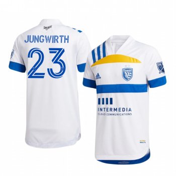 San Jose Earthquakes Florian Jungwirth 408 Edition Men's Official Short Sleeve Jersey 2020