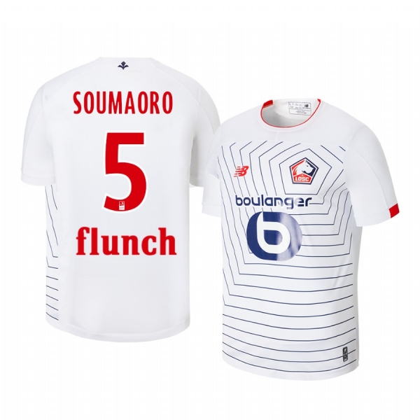 Adama Soumaoro Lille OSC 19-20 Third Men's White Short Sleeve Jersey