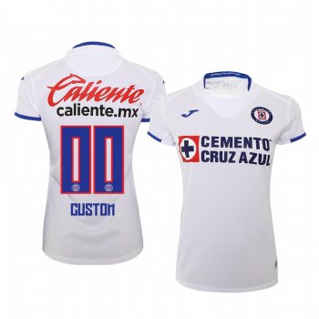 Custom Cruz Azul 19-20 White Away Women's Short Sleeve Jersey