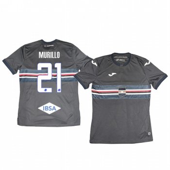 Jeison Murillo Sampdoria 19-20 Third Men's Black Short Sleeve Jersey