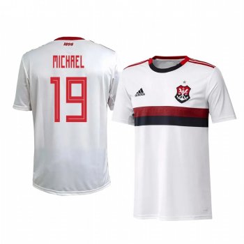 Youth Flamengo Michael White Away Short Sleeve Jersey 2020