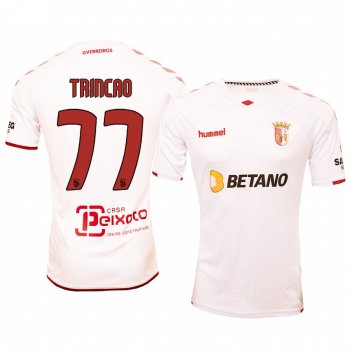 Francisco Trincao Braga Away White Short Sleeve Jersey