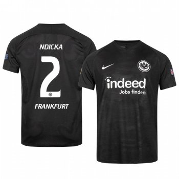 Evan Ndicka Eintracht Frankfurt 2020 Black Europa League Official Jersey Men's