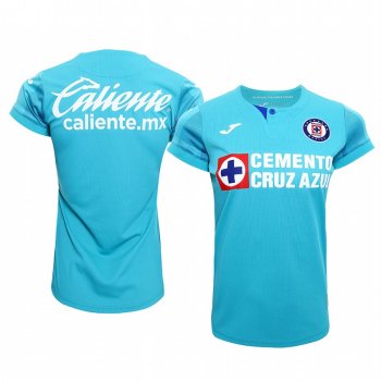 Women's Cruz Azul 19-20 Light Blue Third Short Sleeve Jersey