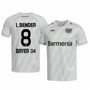 Bayer Leverkusen Lars Bender White Away Jersey 19-20 Men's