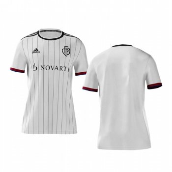 Youth Basel White Away Short Sleeve Jersey 19-20