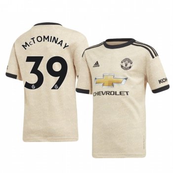 Youth Scott McTominay Manchester United Away Short Sleeve Jersey 19-20