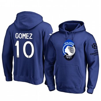 Papu Gomez Atalanta Team Logo Royal 2020 UEFA Champion League Pullover Hoodie