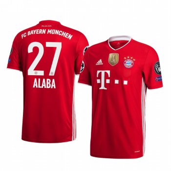 FC Bayern Munich Red 2020 UEFA Champions of Europe 6-Time Winner Patch Jersey