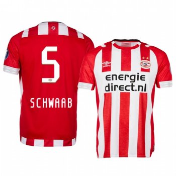 Men's Daniel Schwaab PSV Eindhoven 18-19 Home Jersey