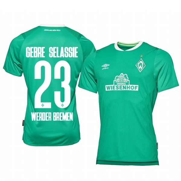 Defender Werder Bremen Theodor Gebre Selassie Men's Home Jersey 19-20