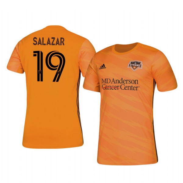 Michael Salazar Houston Dynamo 2020-21 Home Men's Orange Short Sleeve Jersey