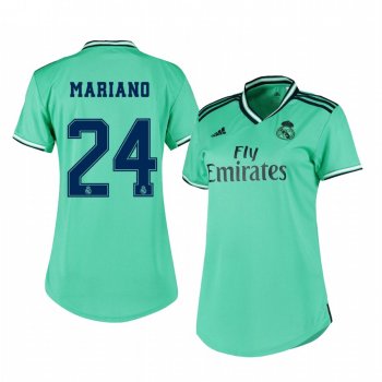 Women's Mariano Real Madrid 19-20 Third Green Alternate Short Sleeve Jersey