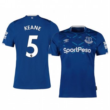 Men's Michael Keane Everton Home Short Sleeve Jersey 19-20