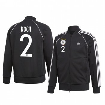 Robin Koch Germany Black Team Pride Logo Full-Zip Long Sleeve Jacket