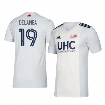 Antonio Delamea Mlinar New England Revolution 2020-21 Away Men's White Short Sleeve Jersey