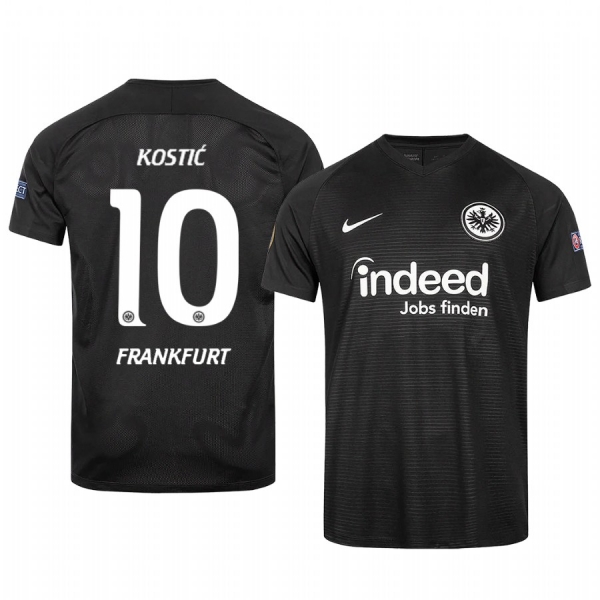 Filip Kostic Eintracht Frankfurt 2020 Black Europa League Official Jersey Men's