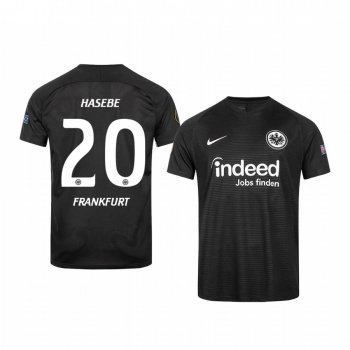 Youth Makoto Hasebe Eintracht Frankfurt 2020 Black Europa League Official Jersey