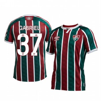 Fluminense Gabriel Capixaba 2020 Home Men's Red Green Short Sleeve Jersey