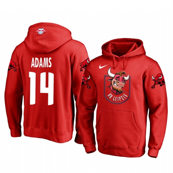 Tyler Adams RB Leipzig Red Team Logo Pullover Hoodie