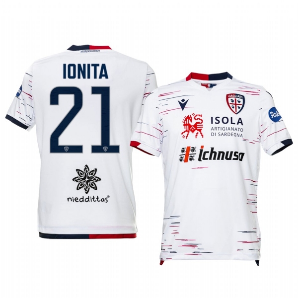 Cagliari Calcio Artur Ionita 19-20 Away Men's Short Sleeve Jersey