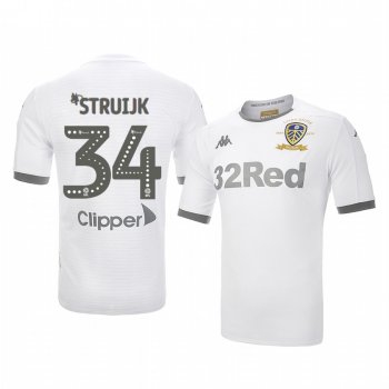 Pascal Struijk Leeds United Home White 100 Year Crest Jersey