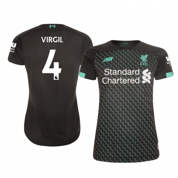 Women's Liverpool Virgil van Dijk Jersey Alternate Third 19-20