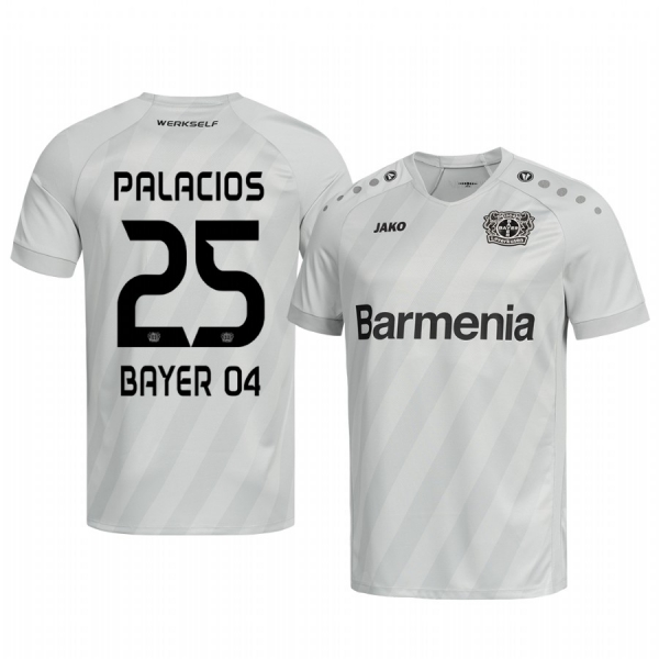 Exequiel Palacios Bayer Leverkusen 19-20 Third Men's White Official Short Sleeve Jersey