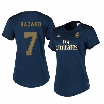 Women's Real Madrid Eden Hazard Away Short Sleeve Jersey 19-20