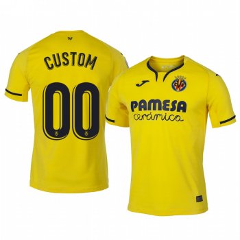 Custom Villarreal Home Men's Jersey 19-20