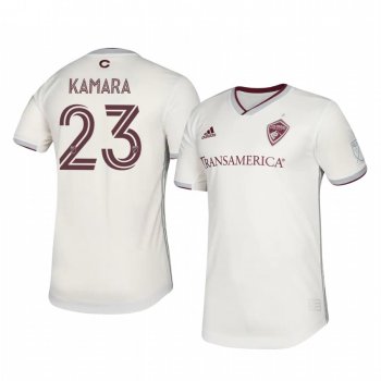 Kei Kamara Colorado Rapids 2020 Away Authentic Short Sleeve White Jersey