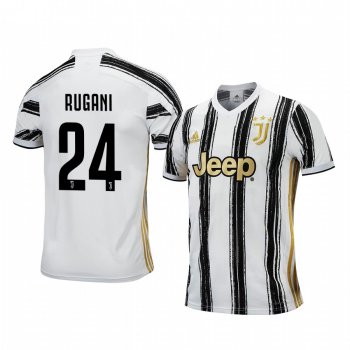 Juventus Daniele Rugani 2020-21 Home Men's White Black Short Sleeve Jersey