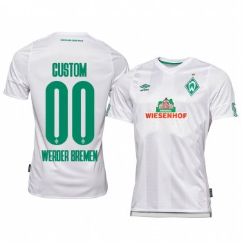 Werder Bremen Custom White Away Jersey 19-20 Men's