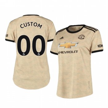 Custom Manchester United Away Women's Short Sleeve Jersey 19-20