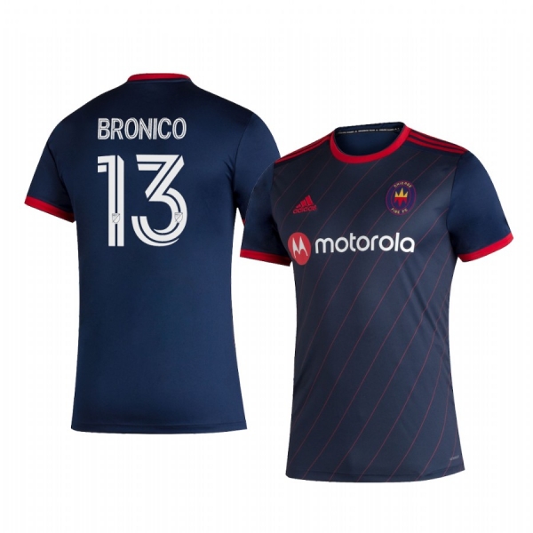 Brandt Bronico Chicago Fire 2020 Home Replica Short Sleeve Jersey