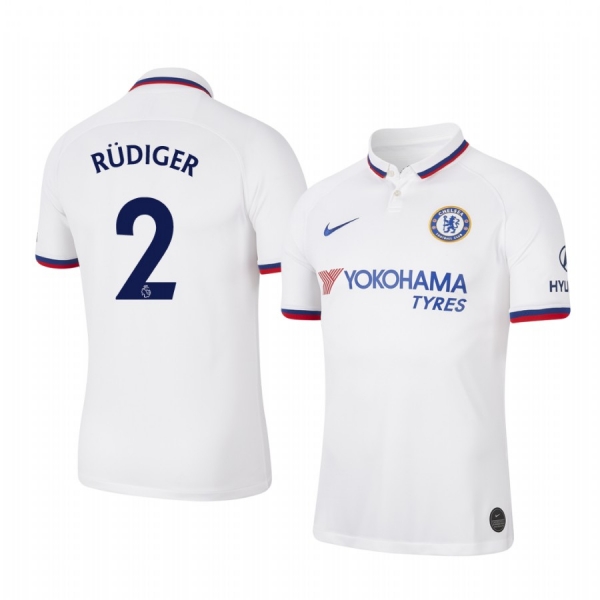 Antonio Rudiger Chelsea Away Men's Short Sleeve Jersey 19-20