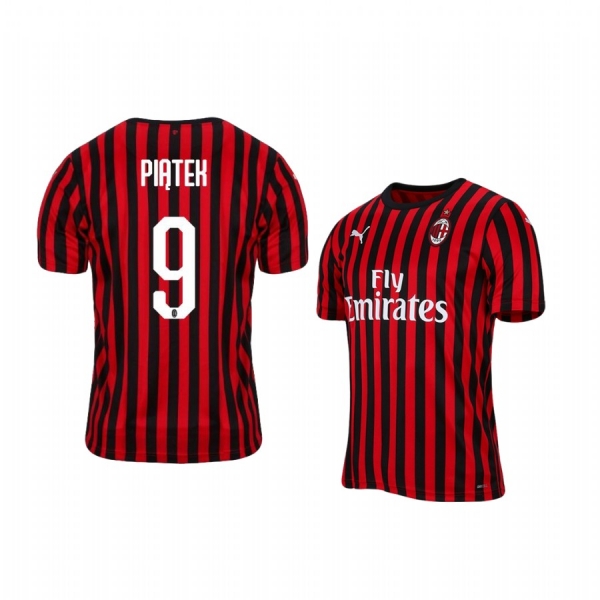 Men's Krzysztof Piatek AC Milan 19-20 Home Jersey