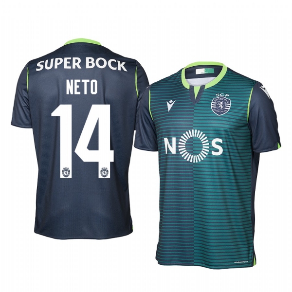 Sporting Lisbon Luis Neto 19-20 Away Men's Navy Short Sleeve Jersey