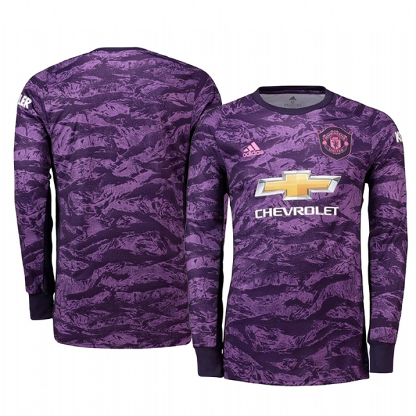 19-20 Manchester United Purple Home Goalkeeper Jersey Men's