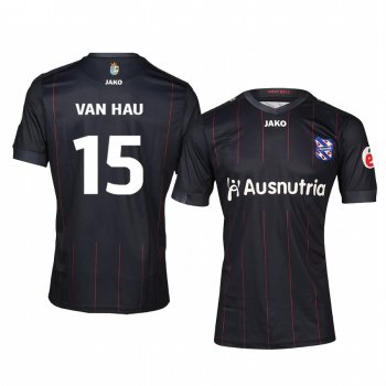 SC Heerenveen Doan Van Hau 19-20 Away Men's Black Short Sleeve Jersey