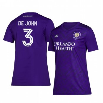 Women's Orlando City SC Alex DeJohn Purple Home Replica Jersey 2020-21