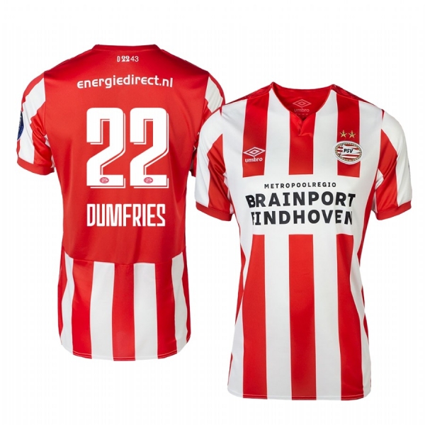 Men's Denzel Dumfries PSV Eindhoven 19-20 Home Jersey